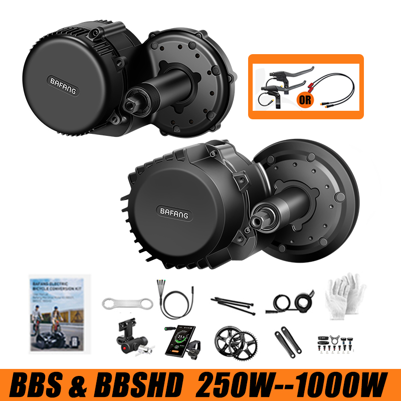 Mid Drive Conversion Kit 1000W - Bafang 36V 48V電動自転車エンジン250W 500W 750W 1000Wキットミッドドライブモーターディスプレイ電動自転車変換キットBBS01B