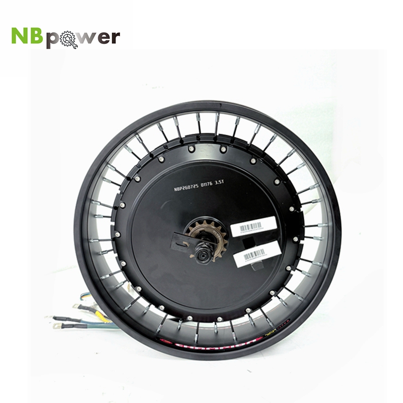 72V 8000W Brushless Hub Motor - NBpower/QS V3 273 40H モーターサイクル用 20/24/26x4.0