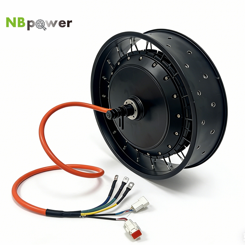 72V 8000W Brushless Hub Motor - NBpower/QS 273 40H 48-96V 定格72V 8000W